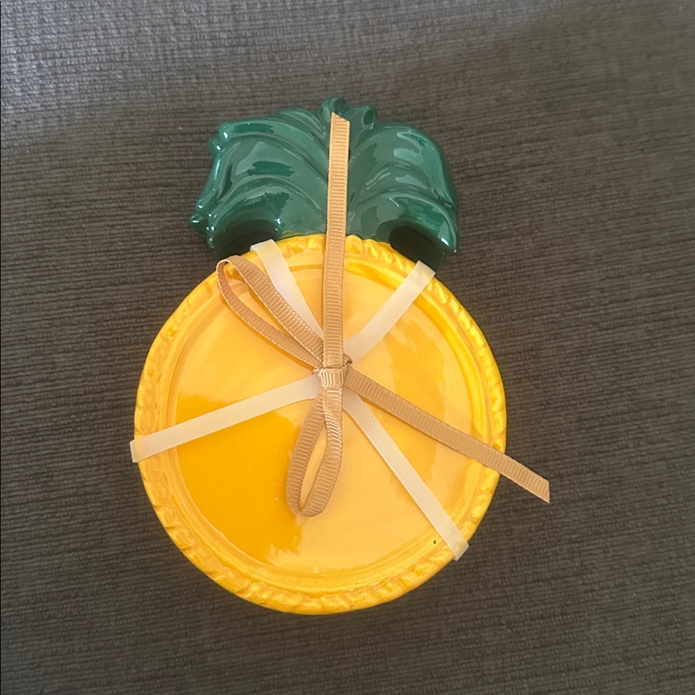 Yellow Pineapple Ceramic Coasters